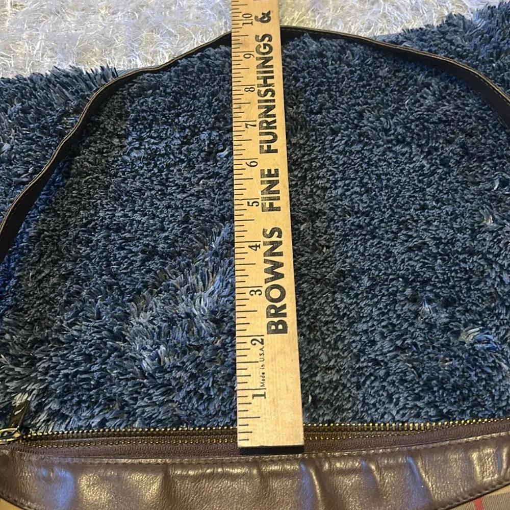 Authentic Burberrys Shoulder Bag Nova Check Shadow Horse Leather Brown Women - Picture 5 of 8